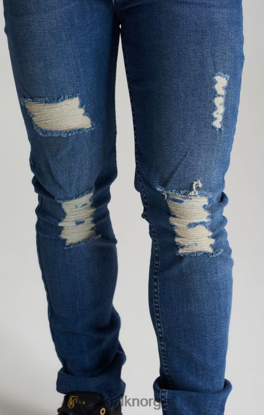 SikSilk gutter midstone distressed slim denim jean V8JH48309 klær