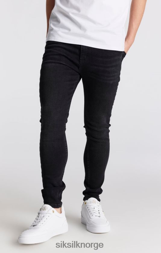 SikSilk gutter svart essensiell skinny denim jeans V8JH48307 klær