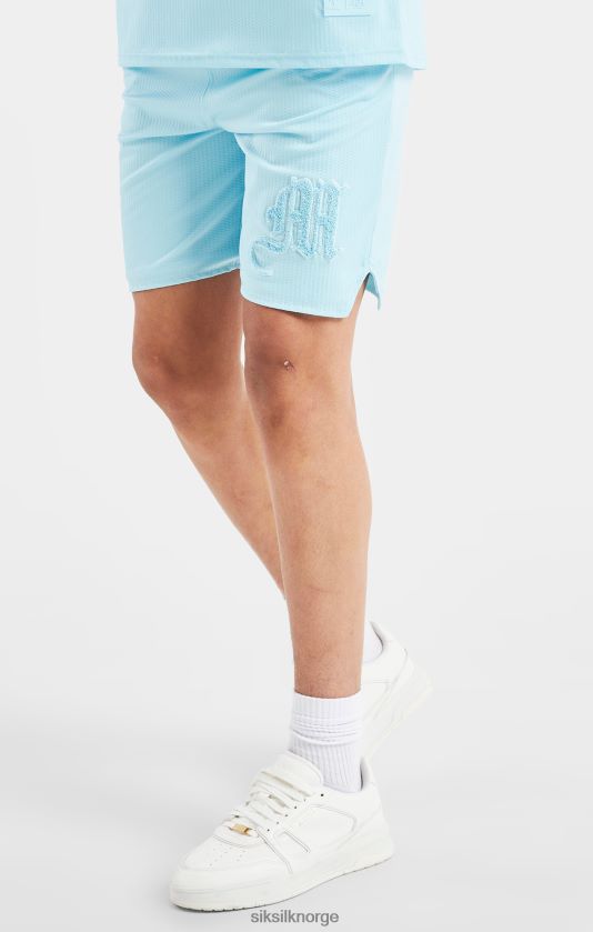 SikSilk x gutter messi logo løs passform shorts - blå V8JH48313 klær