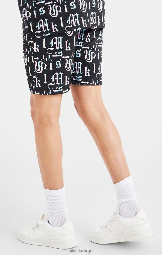 SikSilk x gutter messi svart trykt kort V8JH48312 klær