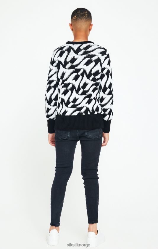 SikSilk x gutter messi sort chunky strikket genser V8JH48286 klær