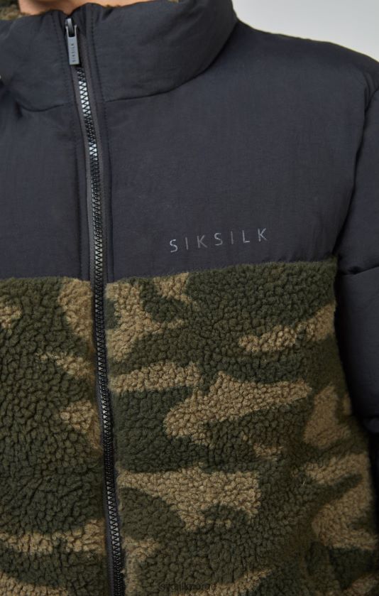 SikSilk gutter camo borg pufferjakke V8JH48297 klær
