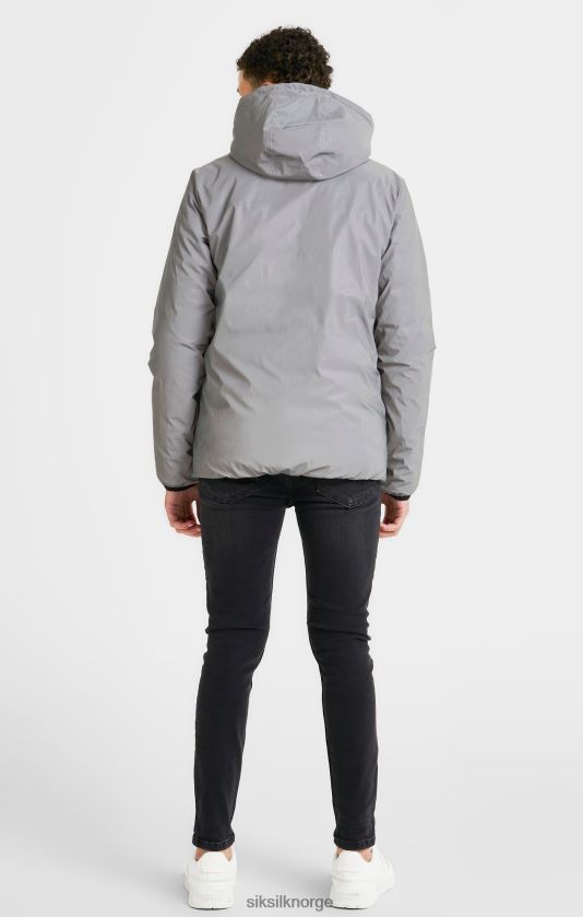 SikSilk gutter grå vendbar boblejakke V8JH48298 klær