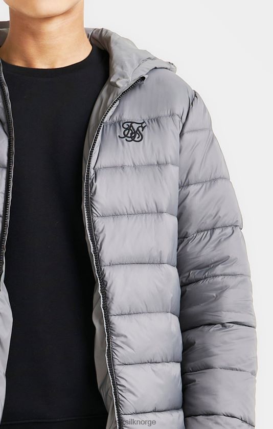 SikSilk gutter grå vendbar boblejakke V8JH48298 klær