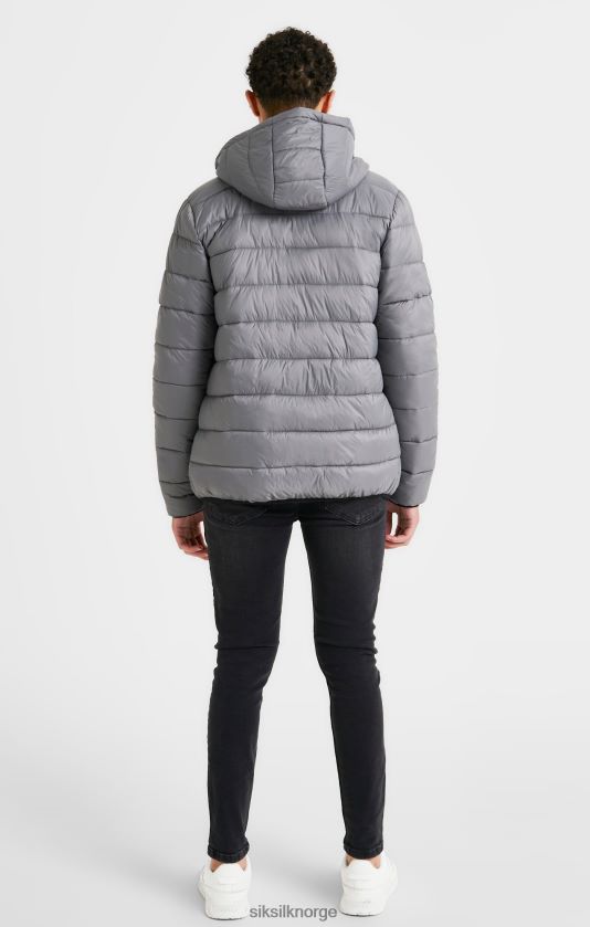 SikSilk gutter grå vendbar boblejakke V8JH48298 klær