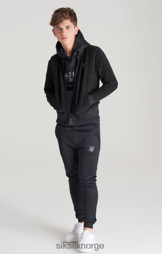 SikSilk gutter svart metallisk logobomber V8JH48301 klær