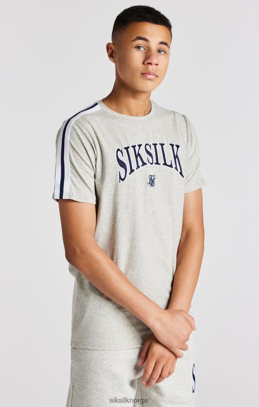 SikSilk gutter grå marl varsity t-skjorte V8JH48283 klær