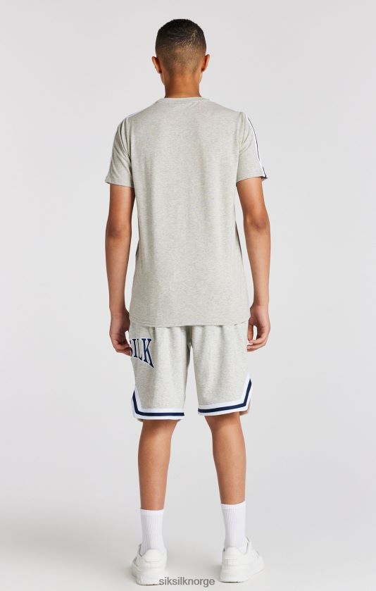 SikSilk gutter grå marl varsity t-skjorte V8JH48283 klær