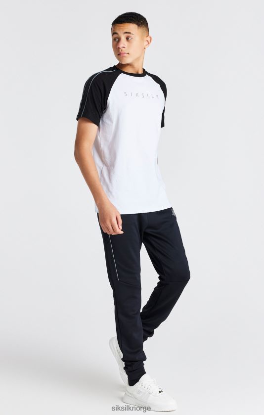 SikSilk gutter hvit raglan t-skjorte V8JH48284 klær