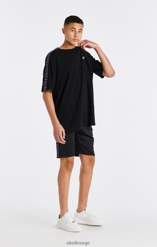 SikSilk gutter svart tapet t-skjorte V8JH48285 klær