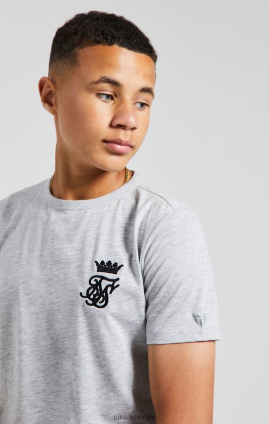 SikSilk x gutter messi grey marl gym t-skjorte V8JH48281 klær