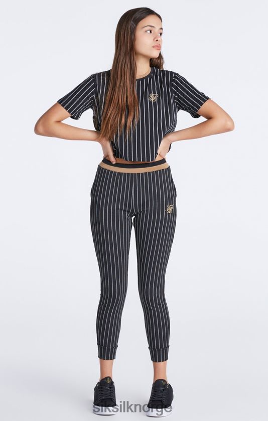 SikSilk jenter svart baseball stripe jogger V8JH48348 klær