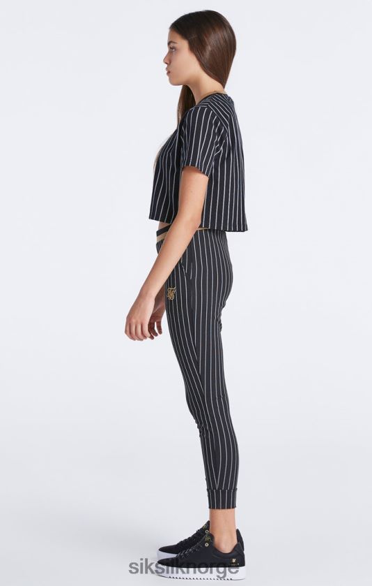 SikSilk jenter svart baseball stripe jogger V8JH48348 klær