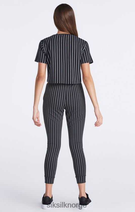 SikSilk jenter svart baseball stripe jogger V8JH48348 klær