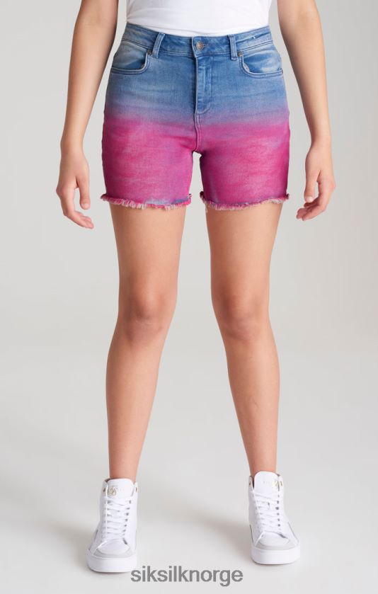 SikSilk jenter blå dip dye denim kort V8JH48356 klær