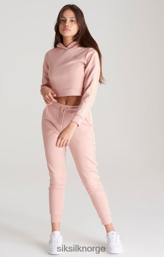 SikSilk jenter rosa tapet cropped hettegenser V8JH48332 klær