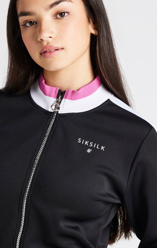 SikSilk jenter svart retro jakke V8JH48341 klær