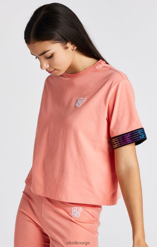 SikSilk jenter koralltapet t-skjorte V8JH48326 klær