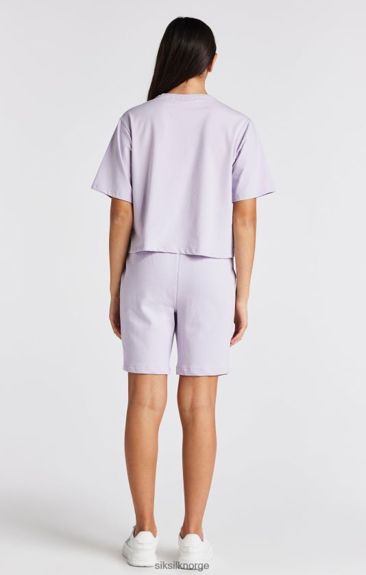 SikSilk jenter lilla t-skjorte med varsity-logo V8JH48327 klær