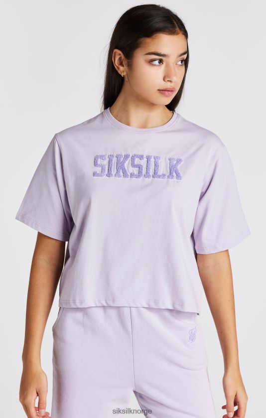 SikSilk jenter lilla t-skjorte med varsity-logo V8JH48327 klær