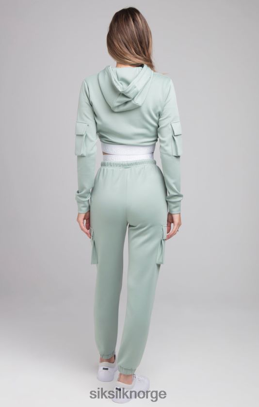 SikSilk kvinner cargo tape treningsbukser - salvie V8JH48176 klær