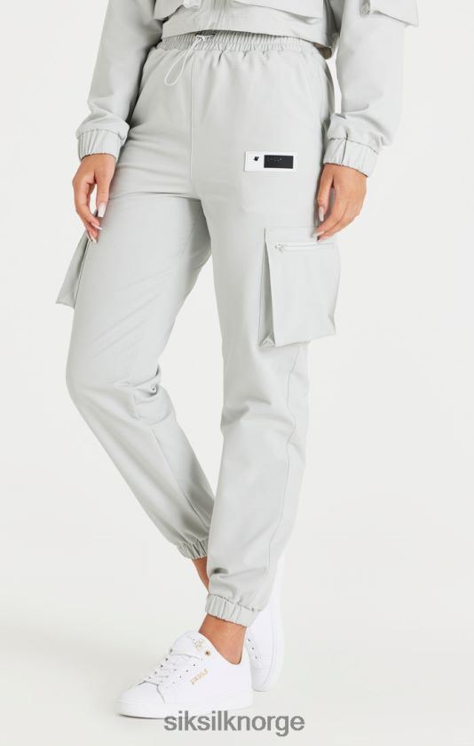 SikSilk kvinner grå cargo treningsbukse V8JH48179 klær