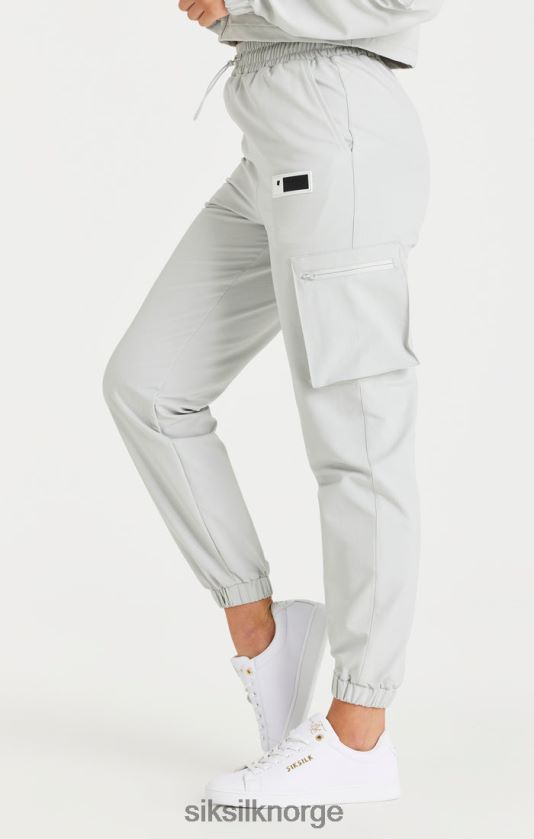 SikSilk kvinner grå cargo treningsbukse V8JH48179 klær