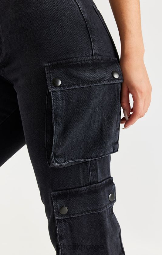 SikSilk kvinner svart denim last V8JH48187 klær