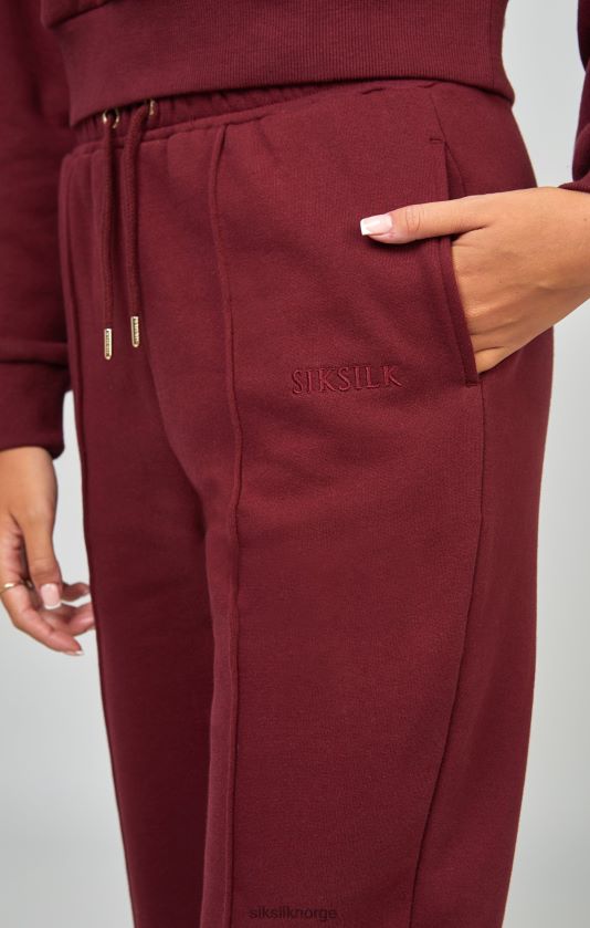SikSilk kvinner burgunder oversized joggere V8JH48178 klær