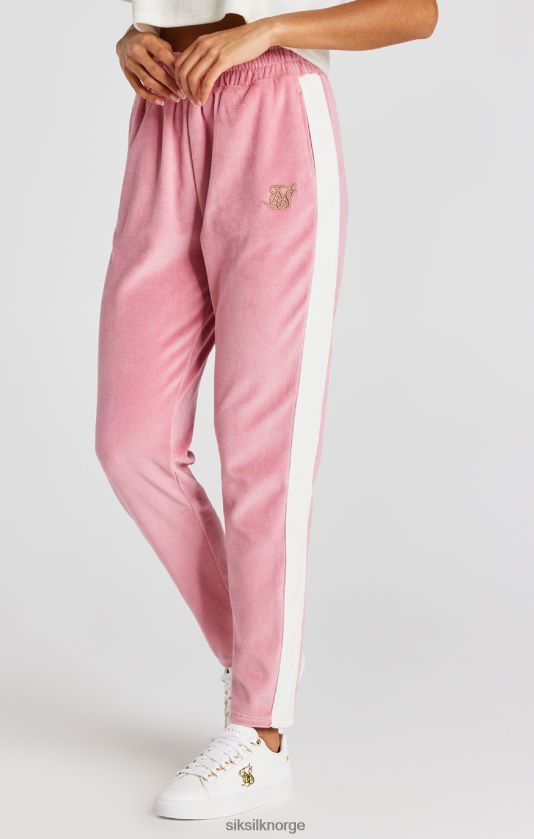 SikSilk kvinner rosa velur joggebukse V8JH48163 klær