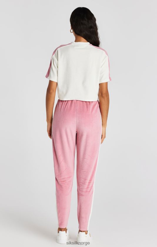 SikSilk kvinner rosa velur joggebukse V8JH48163 klær