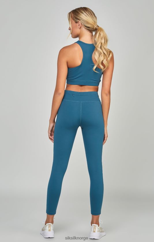 SikSilk kvinner blågrønn legging for sportsutstyr V8JH48172 klær