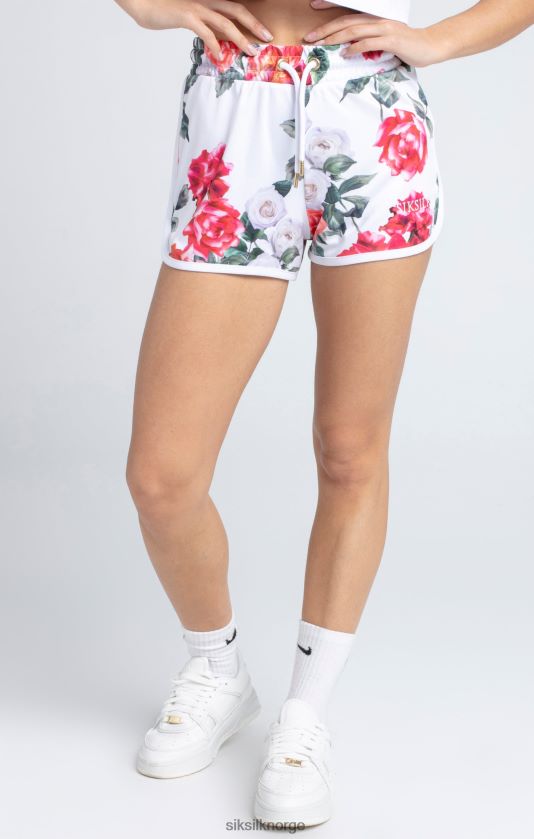 SikSilk kvinner ecru floral kort V8JH48204 klær