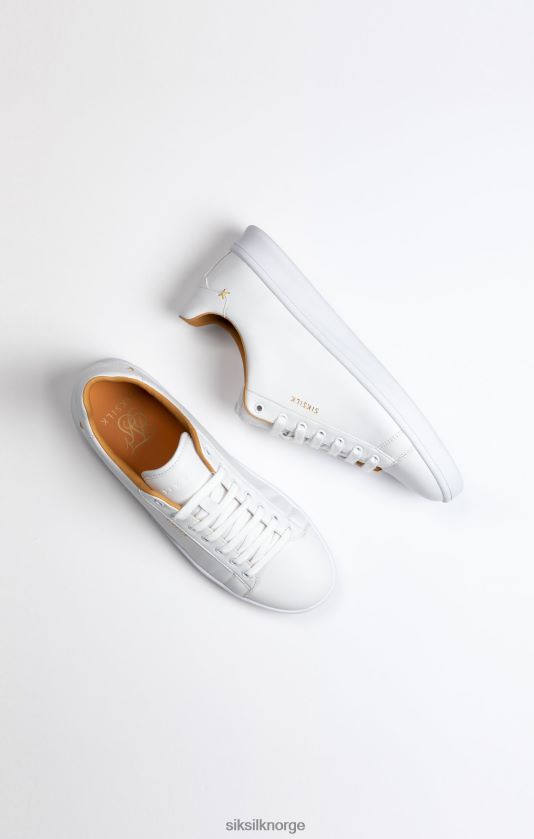 SikSilk kvinner hvit lav-top fritids-trener V8JH48259 fottøy