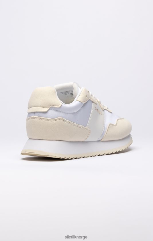 SikSilk kvinner hvit retro løpetrener V8JH48276 fottøy