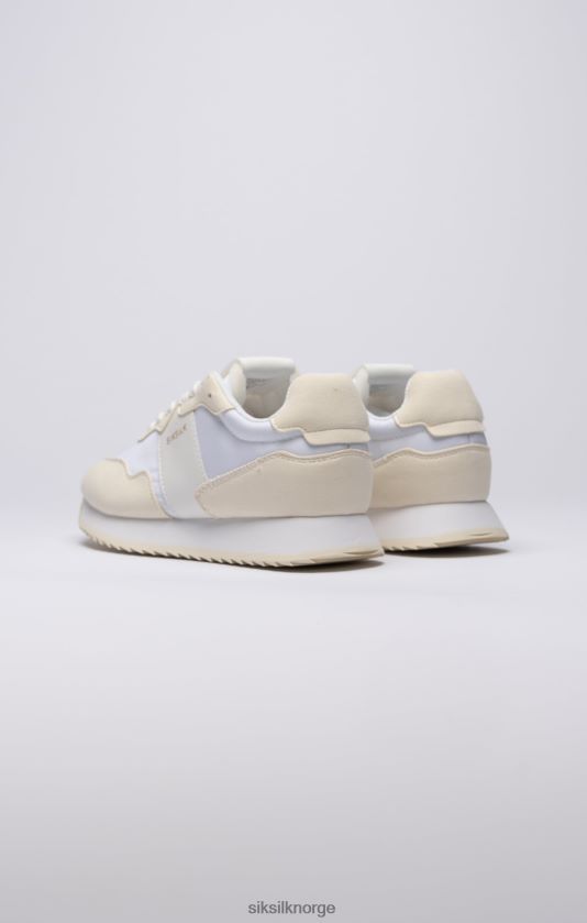 SikSilk kvinner hvit retro løpetrener V8JH48276 fottøy