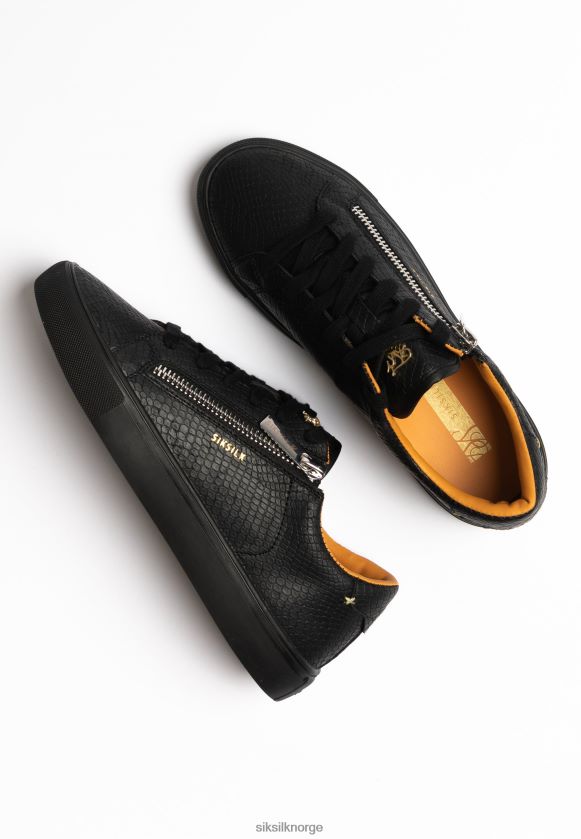 SikSilk kvinner svart kirkie slangeskinn V8JH48277 fottøy