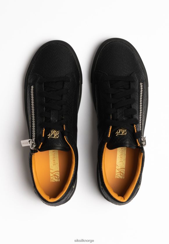 SikSilk kvinner svart kirkie slangeskinn V8JH48277 fottøy