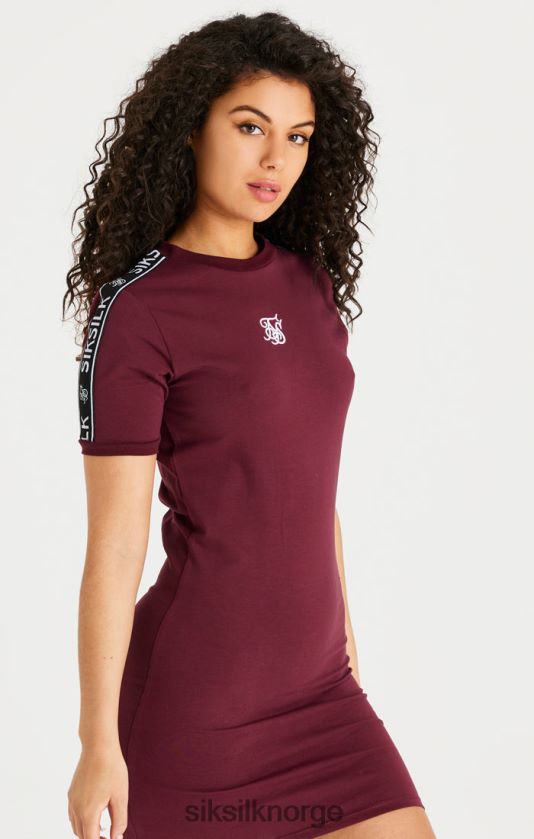 SikSilk kvinner burgunder tape bodycon kjole V8JH48141 klær