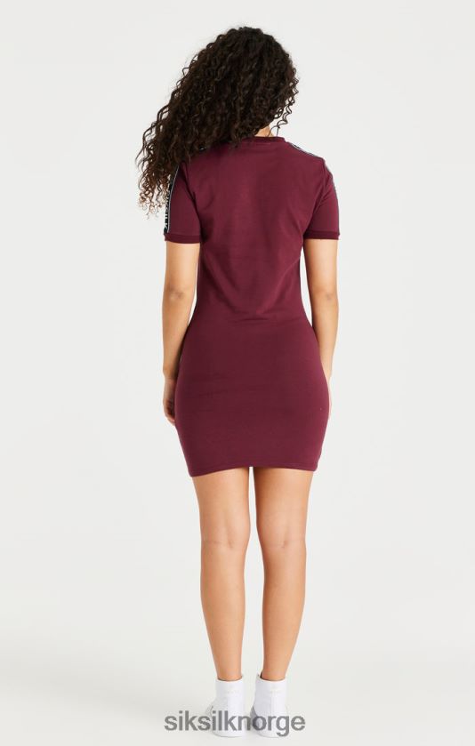 SikSilk kvinner burgunder tape bodycon kjole V8JH48141 klær