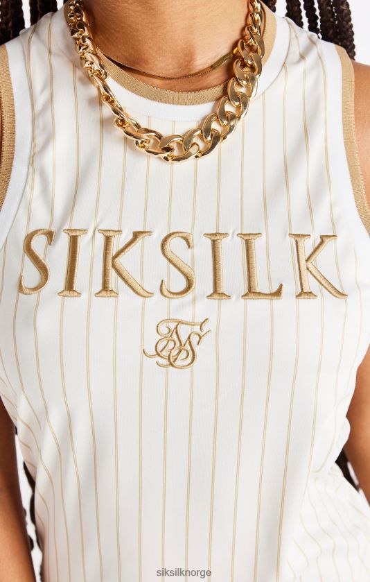 SikSilk kvinner luksus basketball kjole - ecru & gull V8JH48150 klær