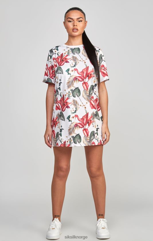 SikSilk kvinner t-skjortekjole med flere retro tropene V8JH48149 klær