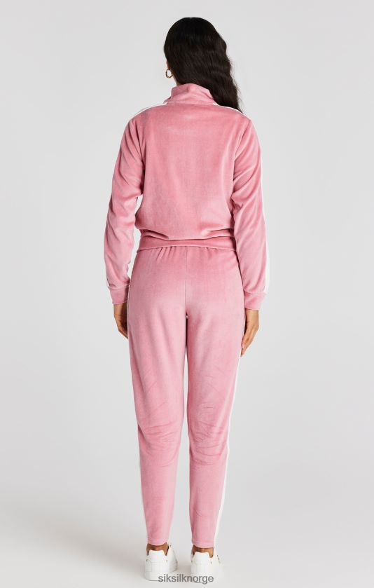 SikSilk kvinner banetopp i rosa velur V8JH48111 klær