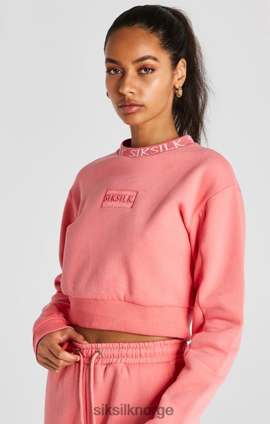 SikSilk kvinner coral crew sweatshirt V8JH4888 klær
