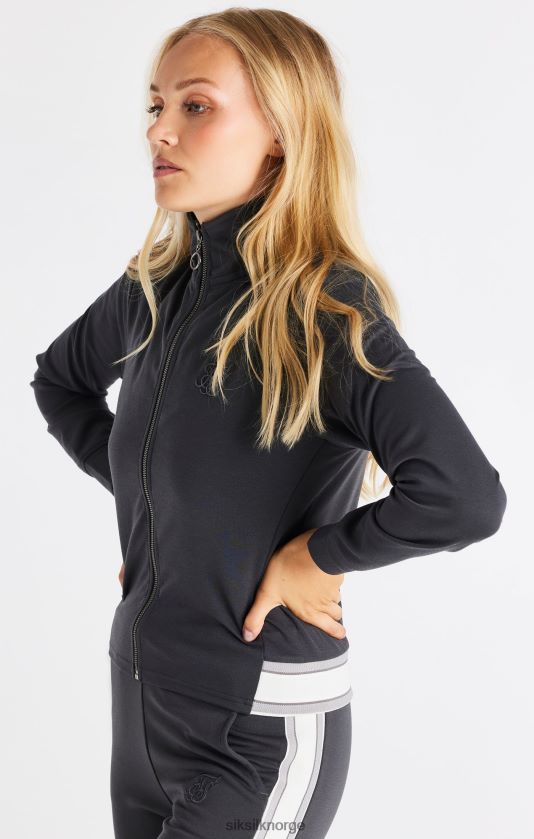 SikSilk kvinner grå glidelås topp V8JH4881 klær