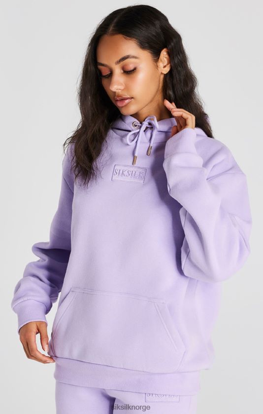 SikSilk kvinner lilla oversize hettegenser V8JH48123 klær
