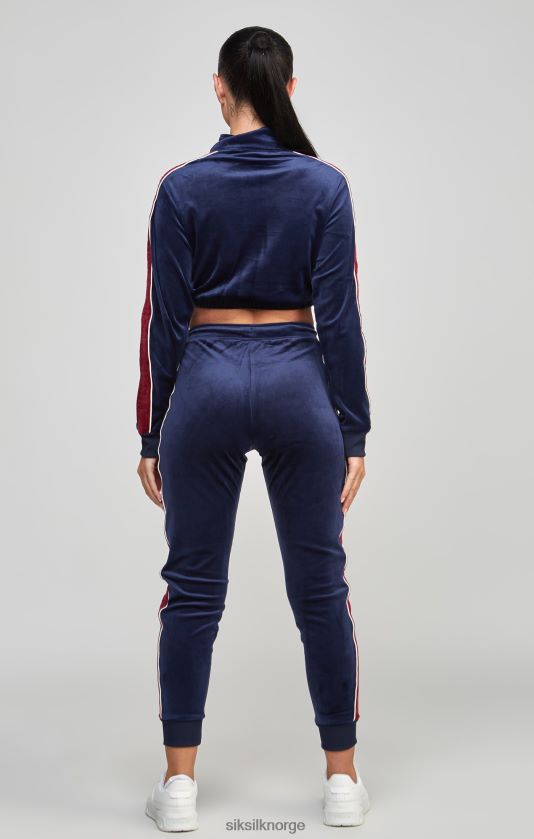 SikSilk kvinner marine velour banetopp V8JH48112 klær