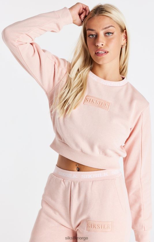 SikSilk kvinner rosa avling svette V8JH4891 klær