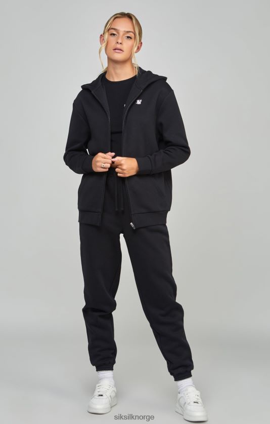 SikSilk kvinner svart essensiell glidelås V8JH48100 klær