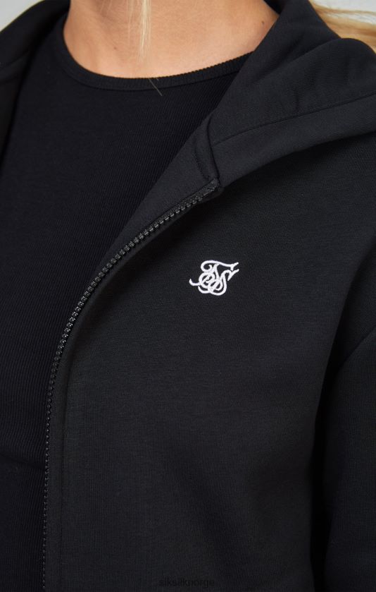 SikSilk kvinner svart essensiell glidelås V8JH48100 klær